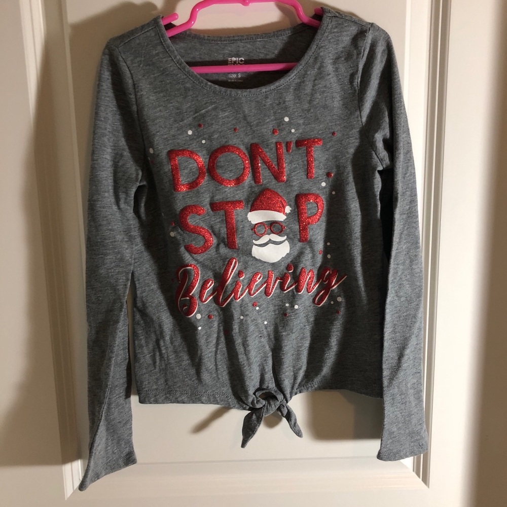 Gray Christmas shirt